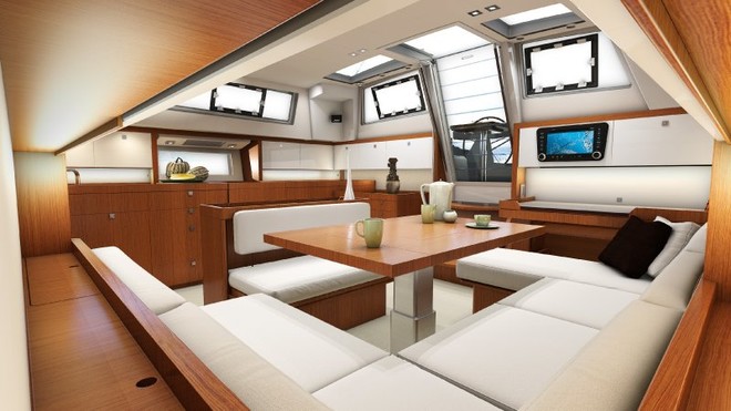 Beneteau Sense 55 saloon ©  SW